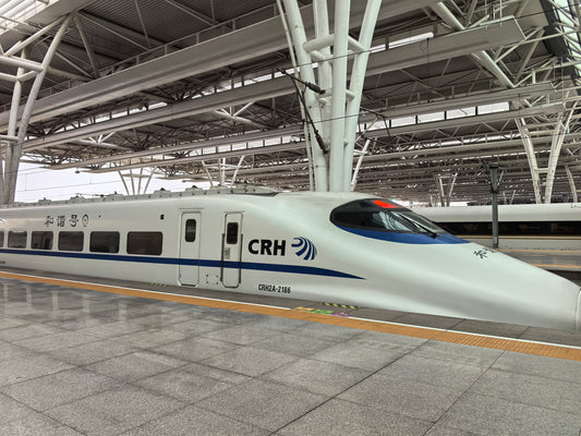 China Railway CRH2A train at Shanghai Hongqiao Railway Station