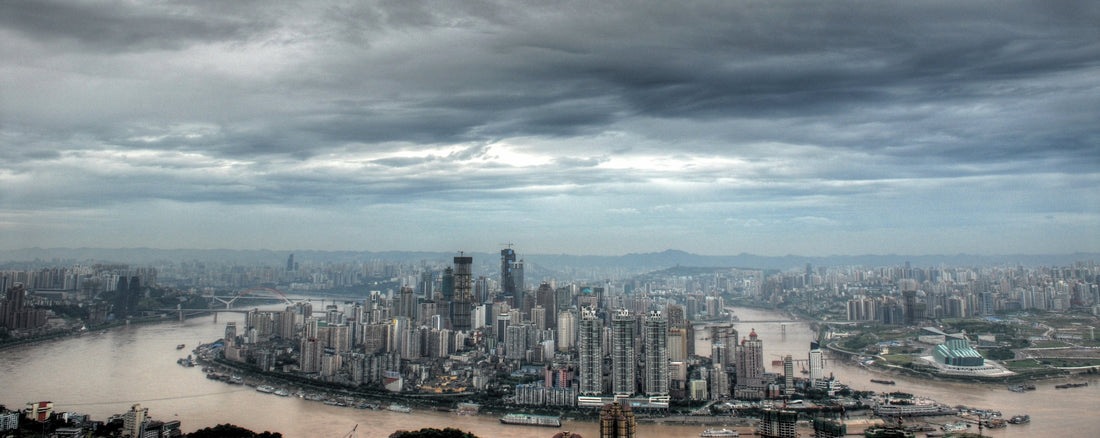 Chongqing skyline viewed from Nanshan