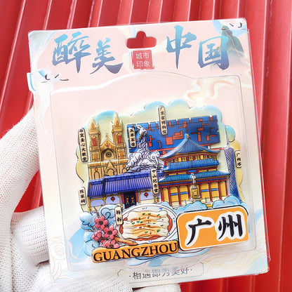 City Refrigerator Magnet