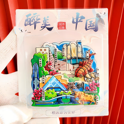 City Refrigerator Magnet