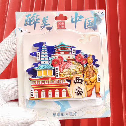 City Refrigerator Magnet