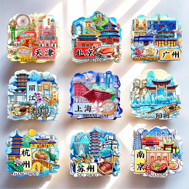 City Refrigerator Magnet