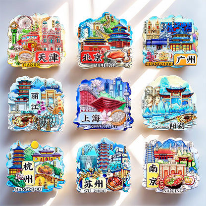 City Refrigerator Magnet